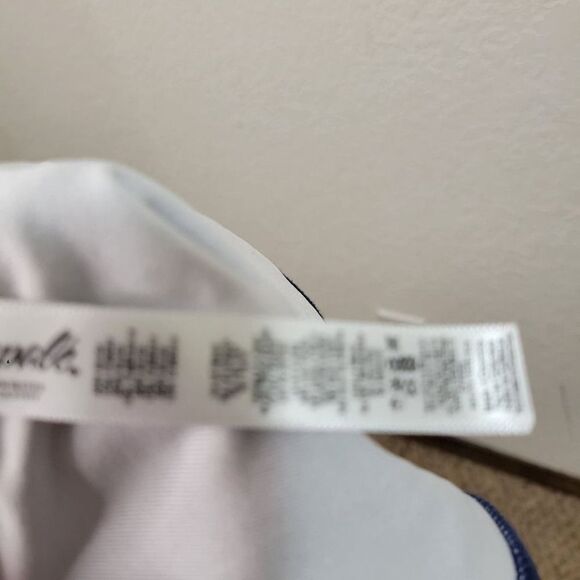 Mapale Striped Strappy Sexy Open Back Cheeky One Piece Swim Suit Size Small - Picture 9 of 11